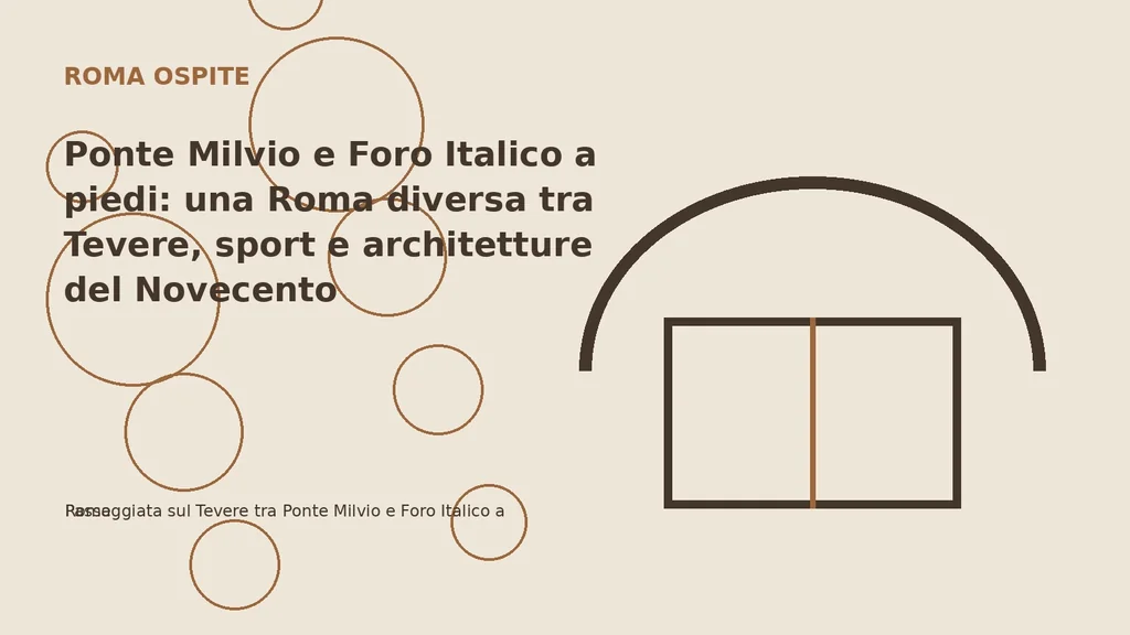 Passeggiata sul Tevere tra Ponte Milvio e Foro Italico a Roma
