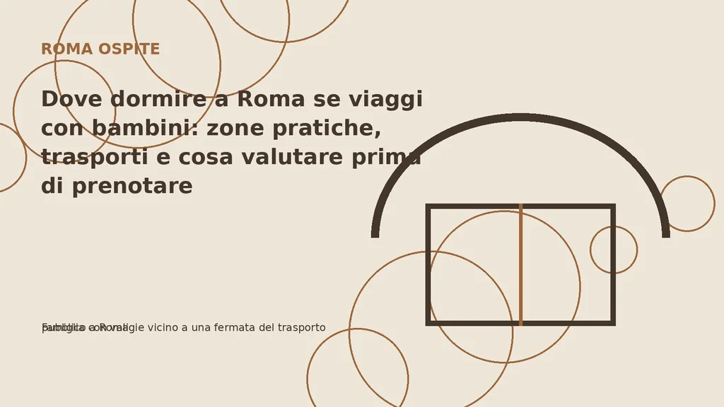 Famiglia con valigie vicino a una fermata del trasporto pubblico a Roma